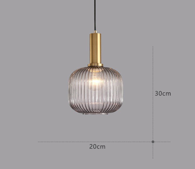 Retro Glas Pendellampa – Skapa Varm Vintage Atmosfär i Hemmet