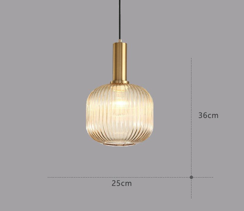Retro Glas Pendellampa – Skapa Varm Vintage Atmosfär i Hemmet