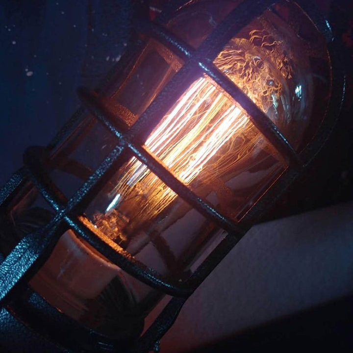 Retro Rakettlampe: Unik Steampunk Dekorasjon med LED Flammeeffekt