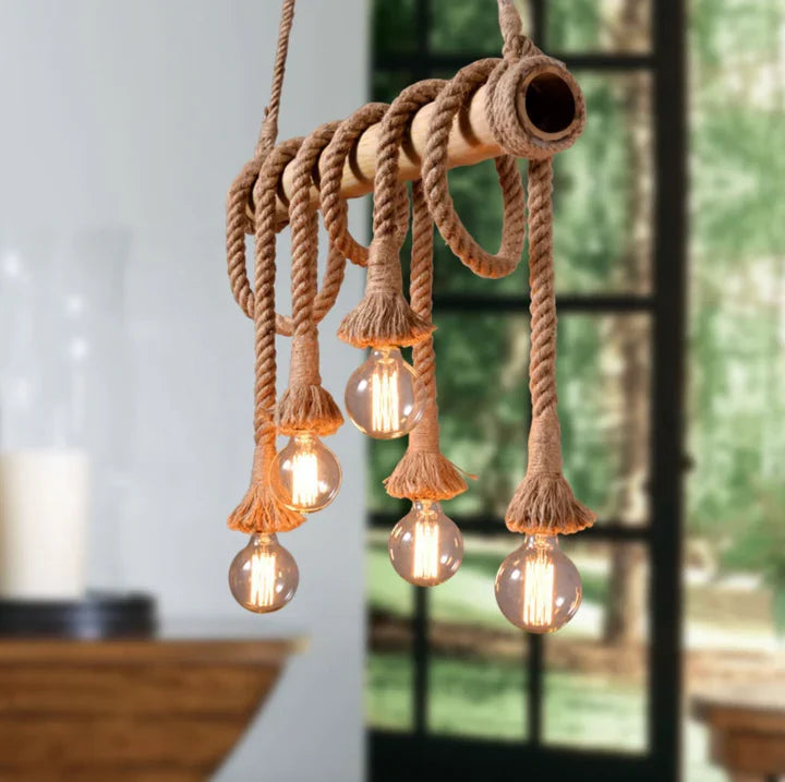 Retro Trä Pendellampa | Klassisk Design &amp; Atmosfär