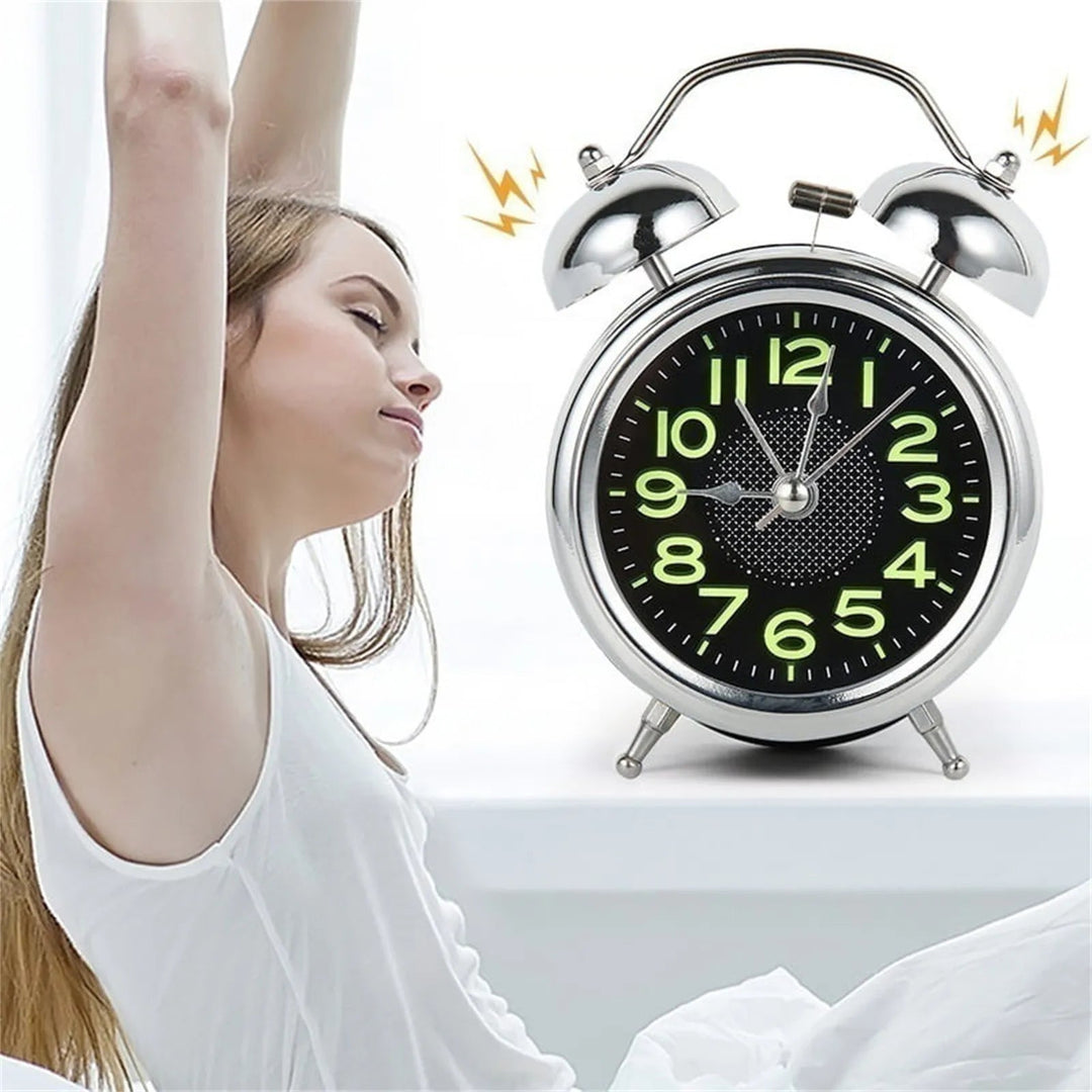Retro Vekkerklokke med Hög Alarm för Sovrummet