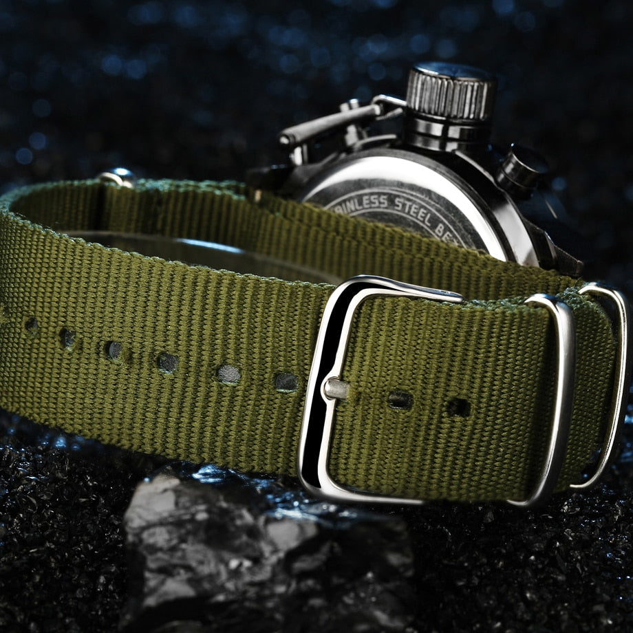Militärklokke för Män – Robust med Dual Display
