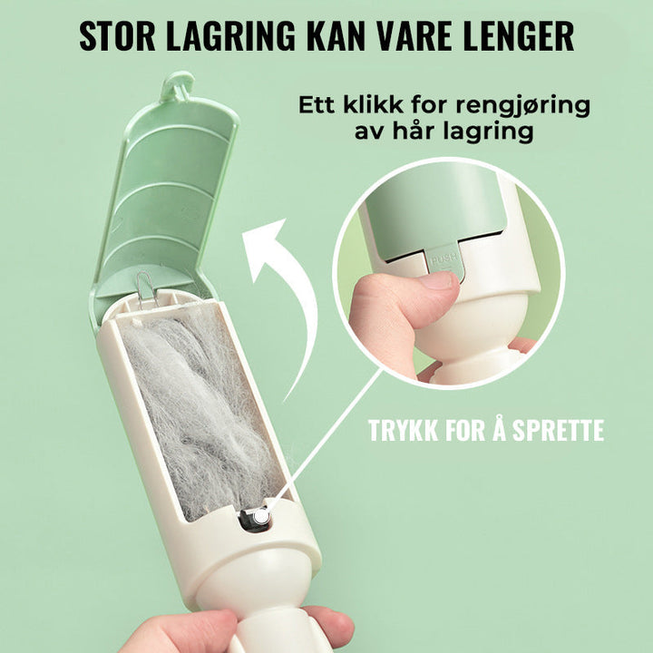Kjäledyrhårrulle - Effektiv fjerning av dyrepels med gjenbruk