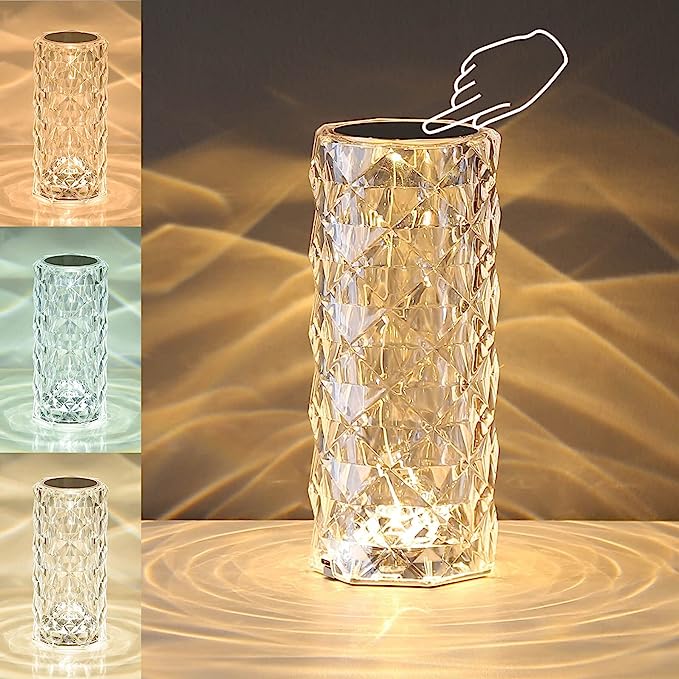 Rose Krystall Projektor Lampa – Magisk Stemningslys för Hemmet