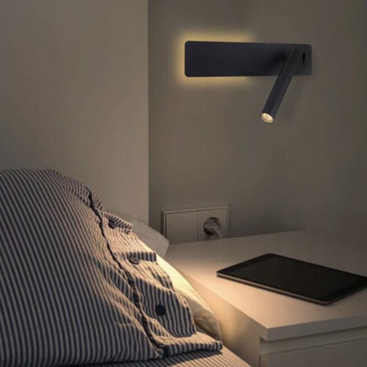Roterbar LED-lampa för Justerbar Sengebelysning