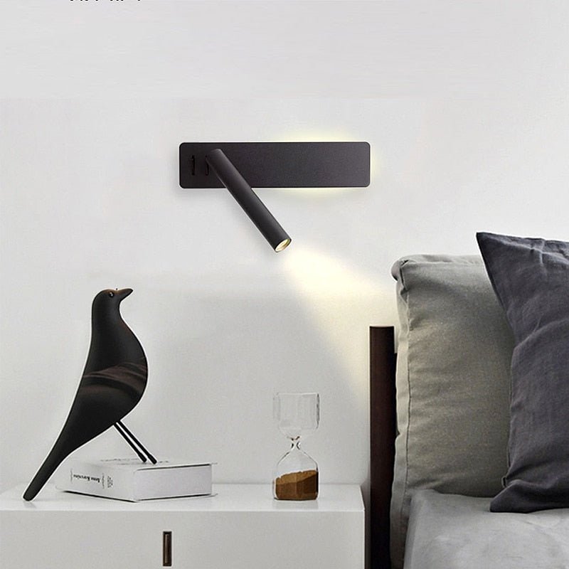 Roterbar LED-lampa för Justerbar Sengebelysning