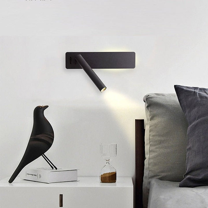 Roterbar LED-lampa för Justerbar Sengebelysning