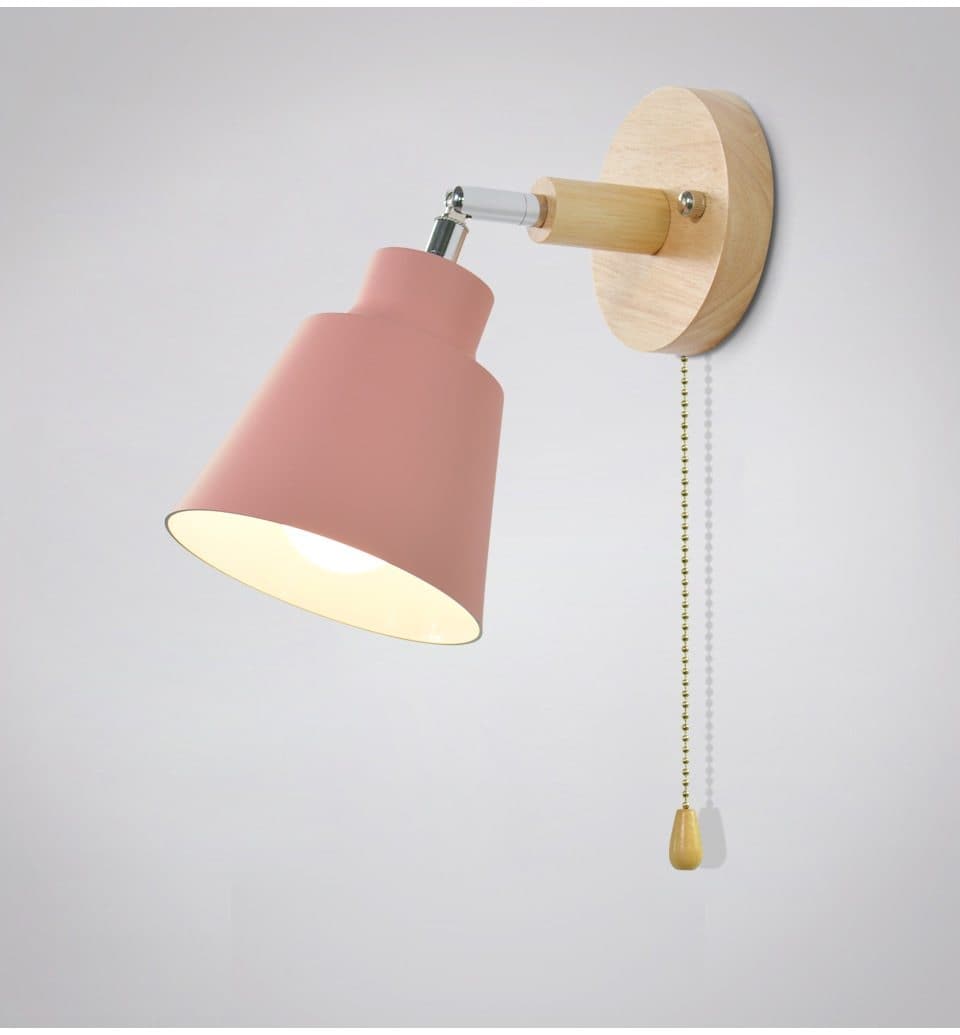 Roterbar Vägglampa med Trekkkjedebryter för Flexibel Belysning