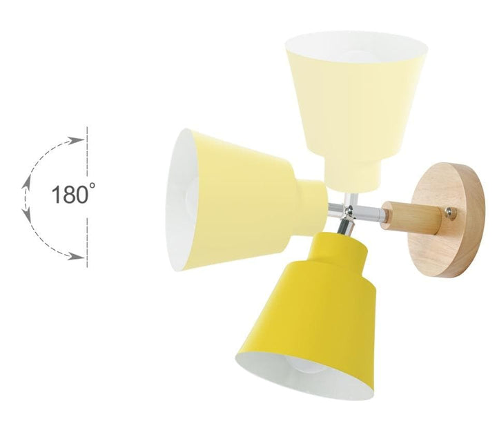 Roterbar Vägglampa med Trekkkjedebryter för Flexibel Belysning