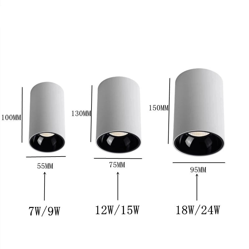 Modern Runde COB Taklamper - Effektiv Belysning