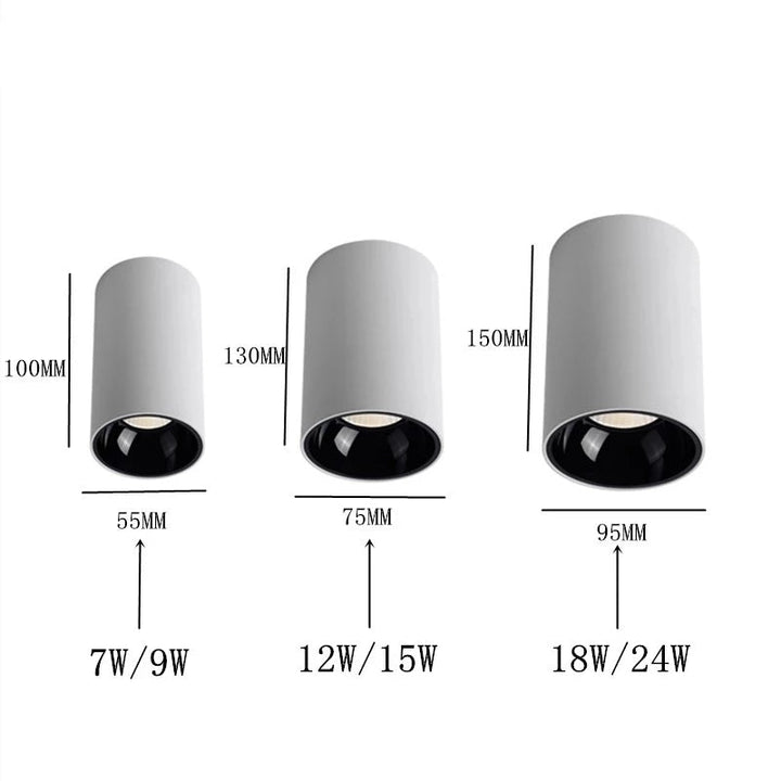 Modern Runde COB Taklamper - Effektiv Belysning