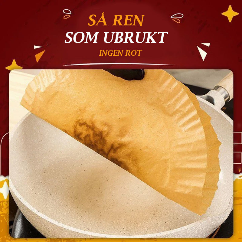 Air Fryer Engangspapir | Håll din Airfryer ren och enkel