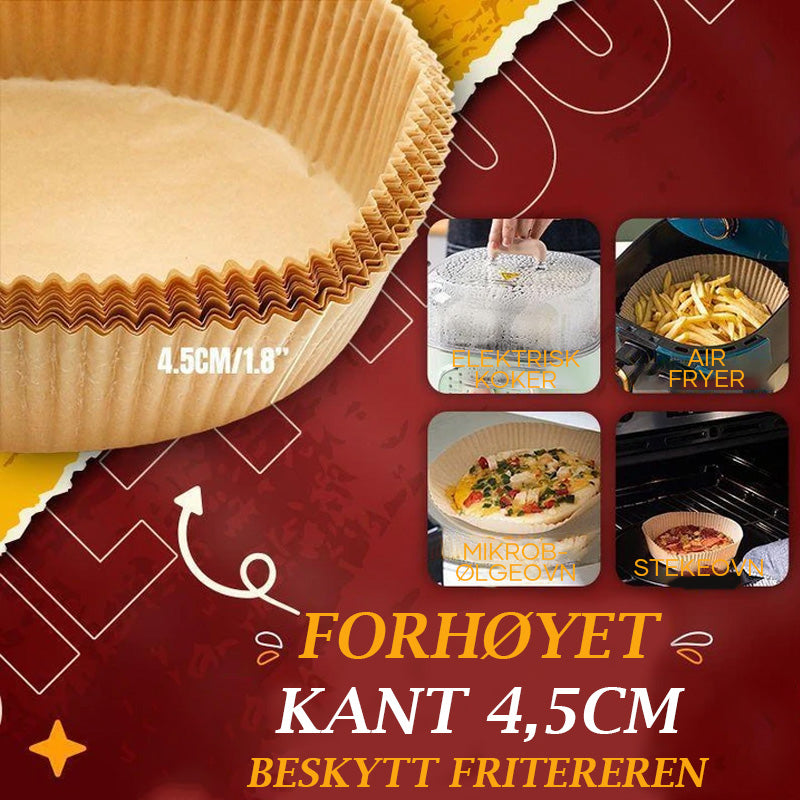 Air Fryer Engangspapir | Håll din Airfryer ren och enkel