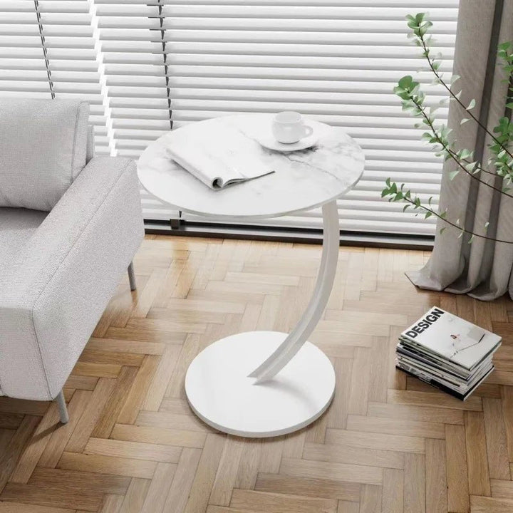 Runt Sidebord – Modern Design för Små Rum och Flexibel Användning