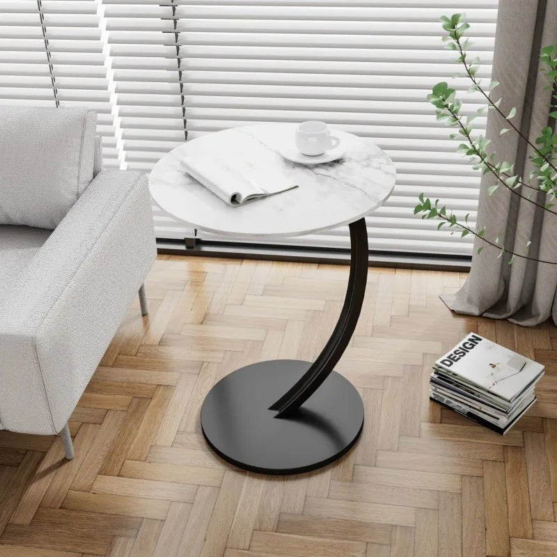 Runt Sidebord – Modern Design för Små Rum och Flexibel Användning