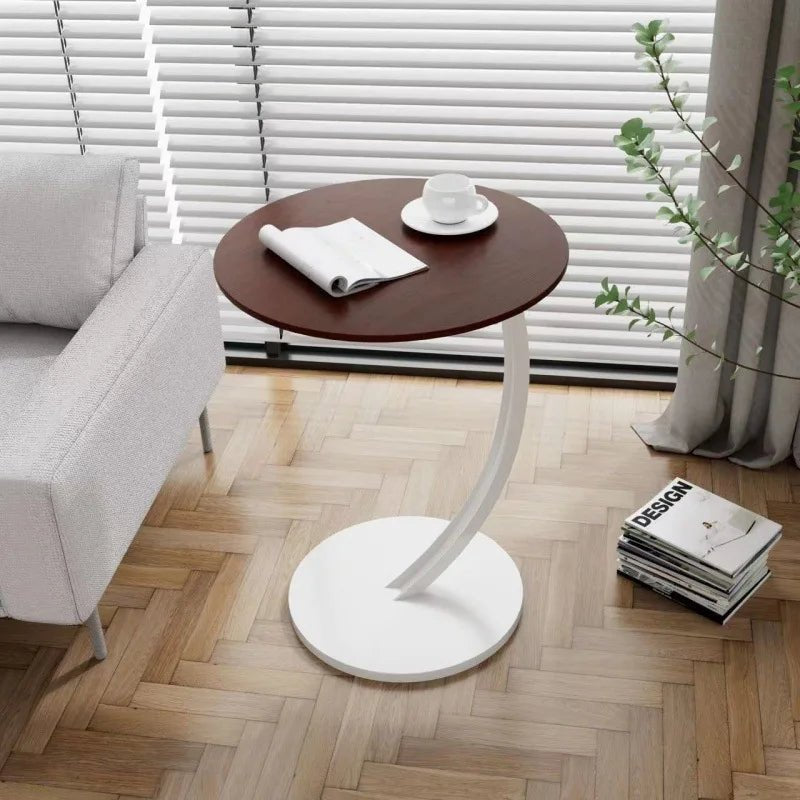Runt Sidebord – Modern Design för Små Rum och Flexibel Användning