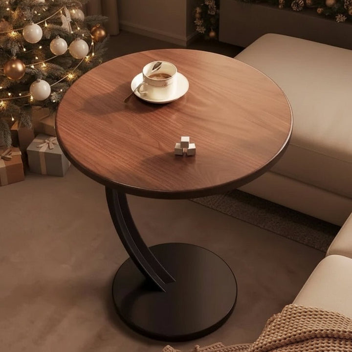 Runt Sidebord – Modern Design för Små Rum och Flexibel Användning