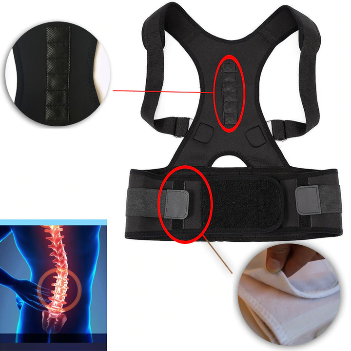 Ryggstötte med holdningskorreksjon och magnetisk terapi