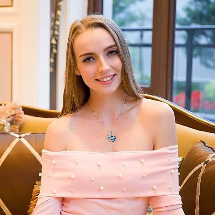 Kvinnor Koalabjörn Halskjede med Glittrande Krystaller