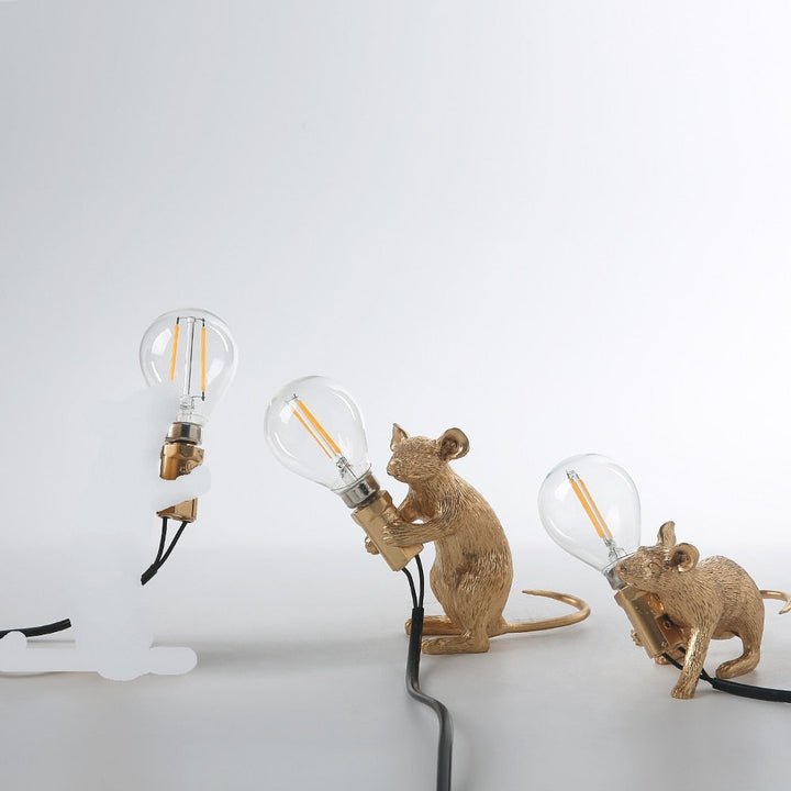 Söt Muselampe – Dekorativ Bordslampa för Hemmet