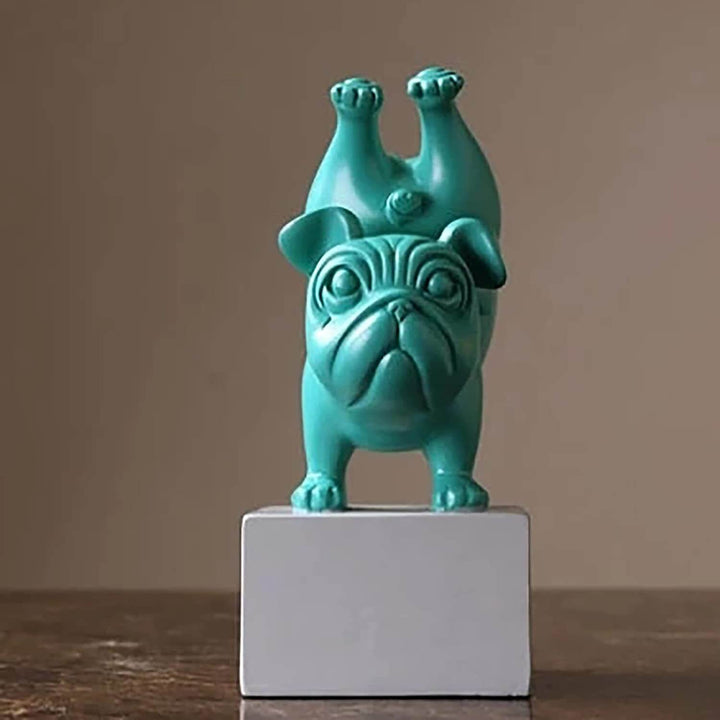 Yoga Bulldog Figur för Hjemmedekorasjon