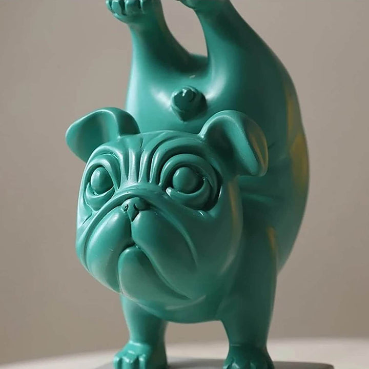 Yoga Bulldog Figur för Hjemmedekorasjon