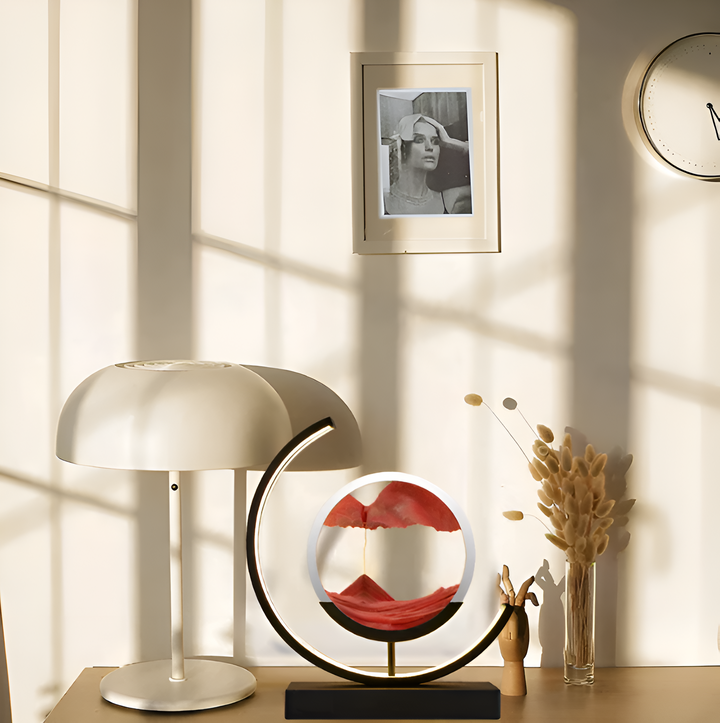 Sandlampe - Dekorativ LED-lampa med Lugnande Sandström