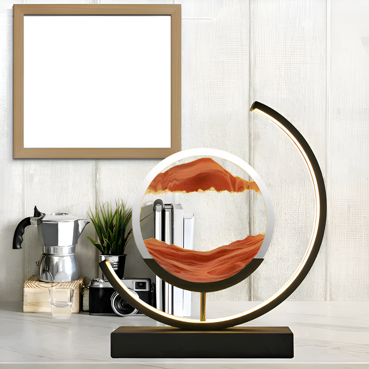 Sandlampe - Dekorativ LED-lampa med Lugnande Sandström
