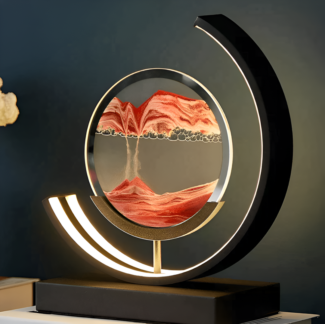 Sandlampe - Dekorativ LED-lampa med Lugnande Sandström