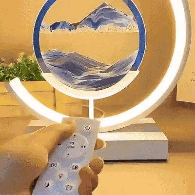 Sandlampe - Dekorativ LED-lampa med Lugnande Sandström