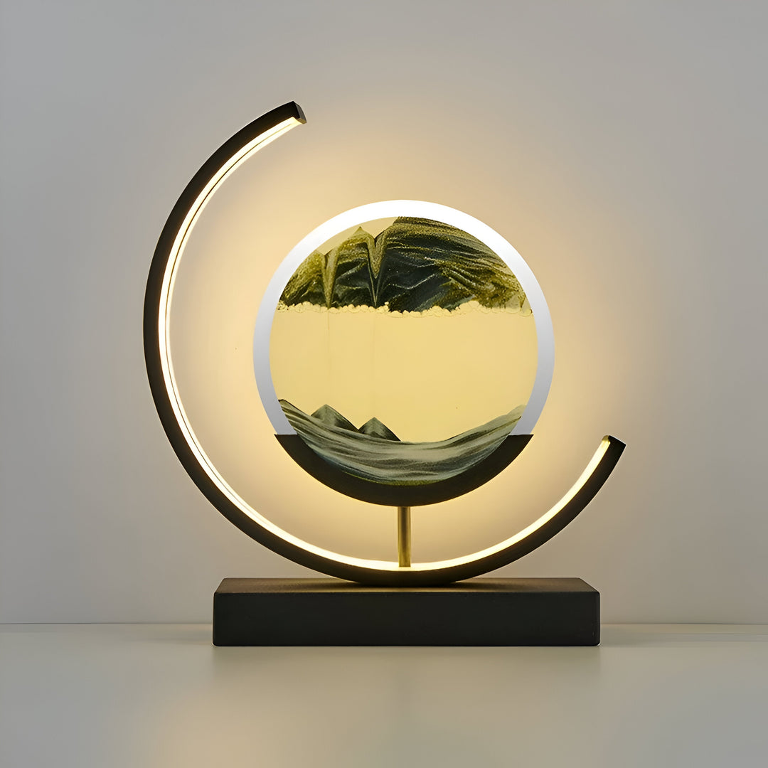 Sandlampe - Dekorativ LED-lampa med Lugnande Sandström