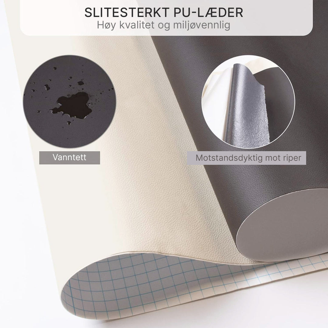 Selvklebende PU-Skinnlapp för Möbelreparasjon