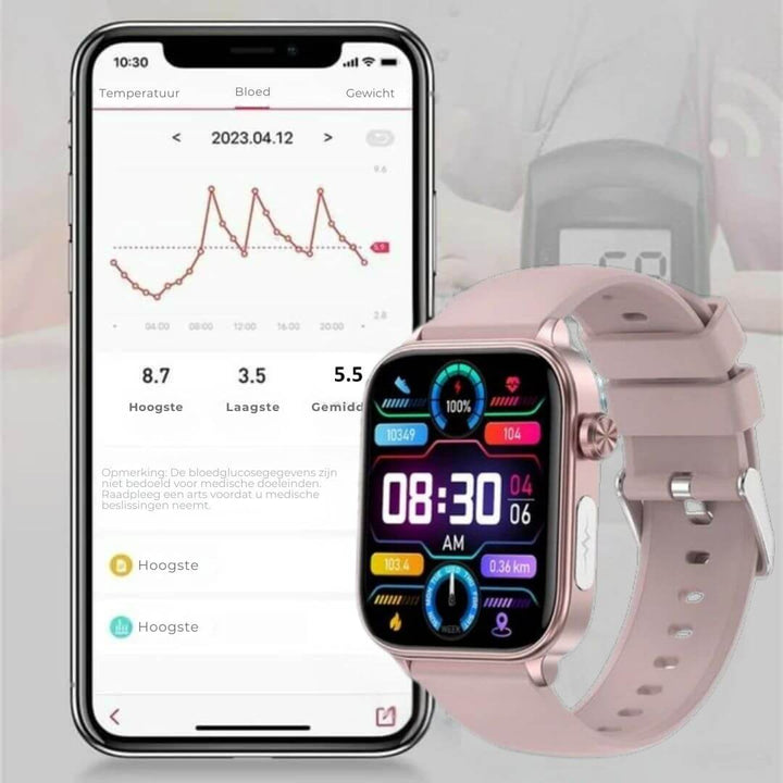Senior Smartklokke med GPS och Helseovervåking