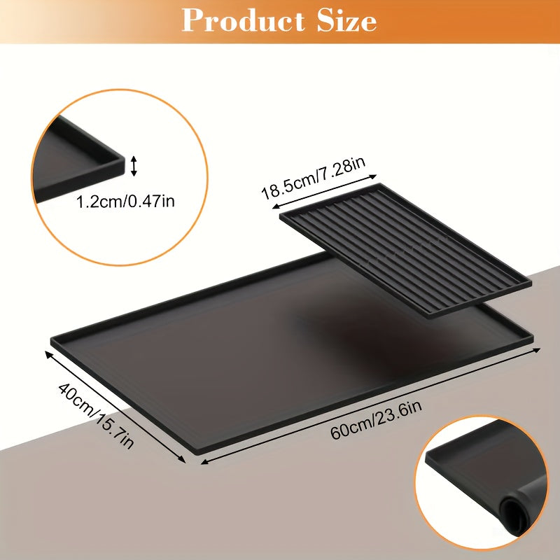 Universell Silikon Kaffematte 2-i-1 med Hevede Kanter