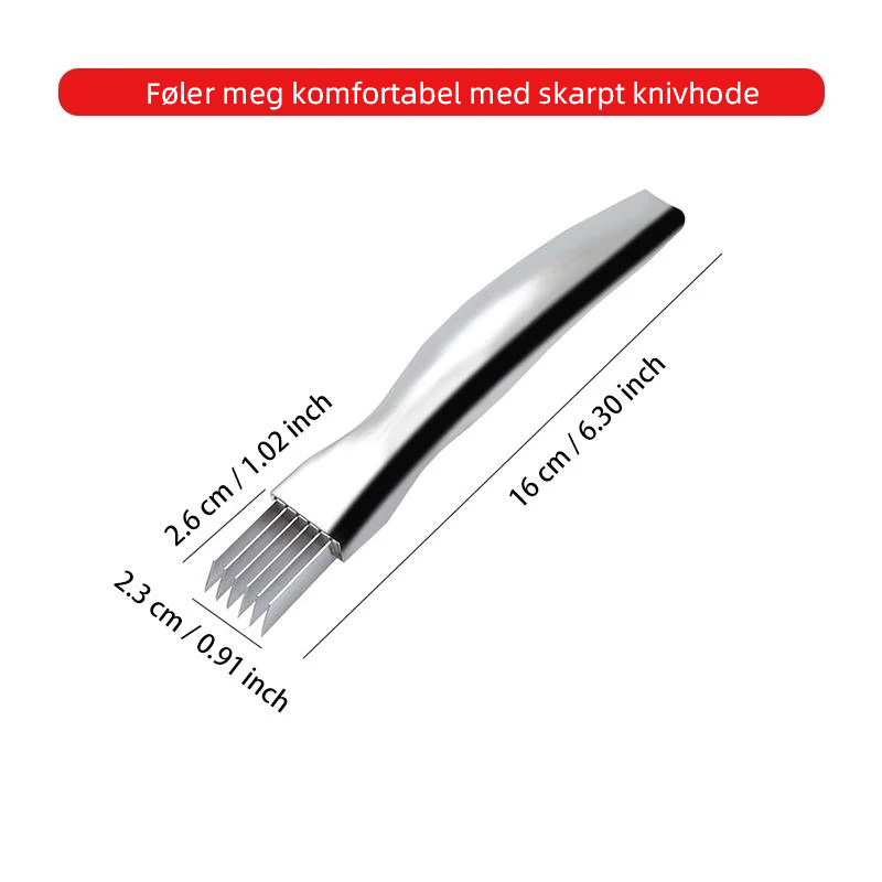 Rustfritt stål lökkniv | Skarp och Hållbar Grönnsakskutter