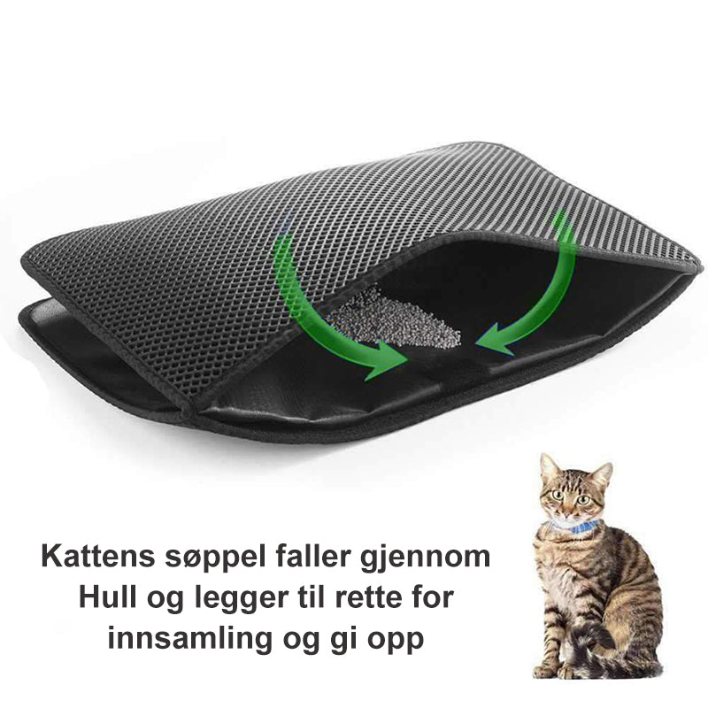 Halksäker Kattelittermatte - Vattentät Matte för Kjäledyr