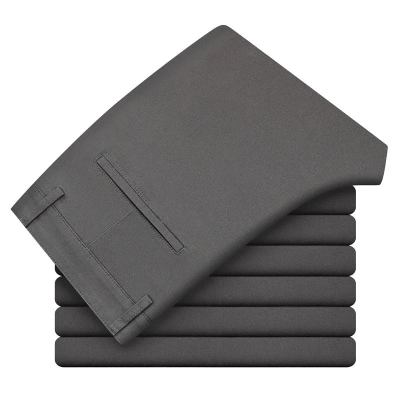 Slim Fit Byxor för Män med Elastisk Midja