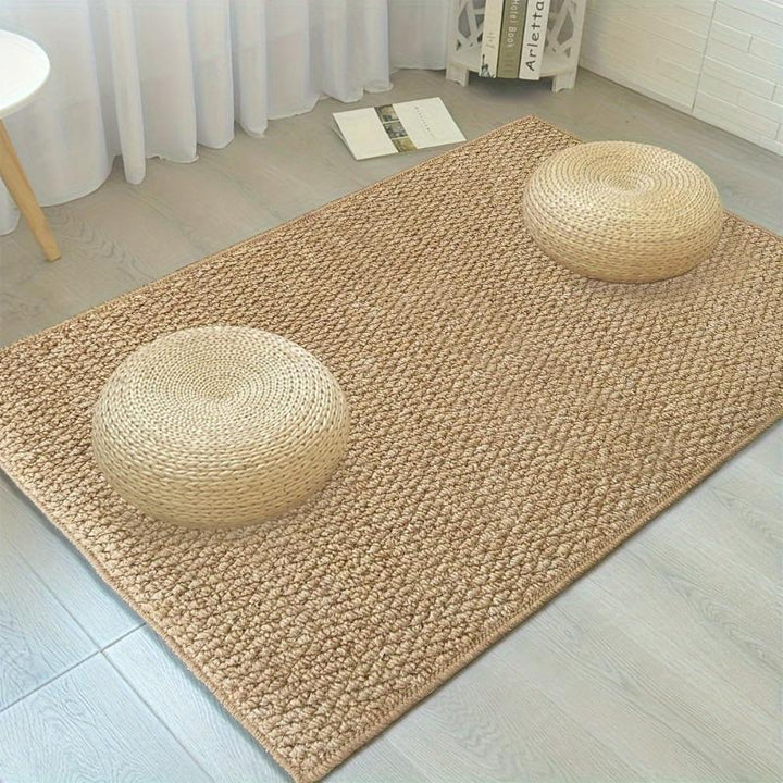 Dörmatte Hem | Slitstark Jute-Look Matte för Inomhus &amp; Utomhus Användning