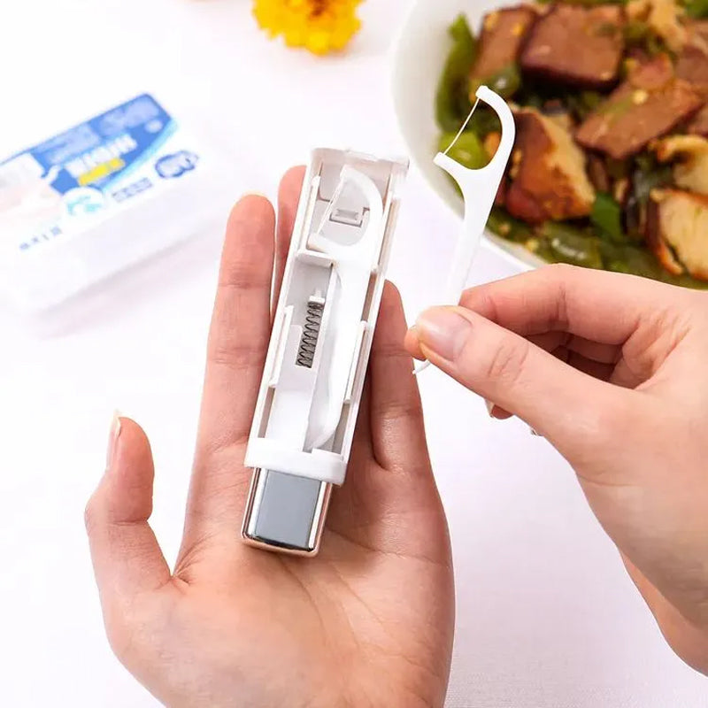 Bärbar Tanntråddispenser | Enkel, Hygienevennlig Förvaring
