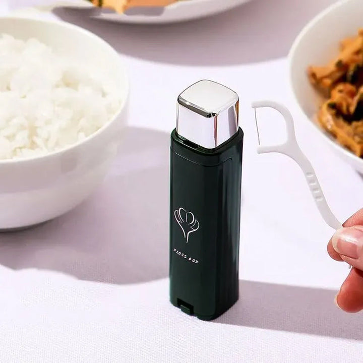 Bärbar Tanntråddispenser | Enkel, Hygienevennlig Förvaring