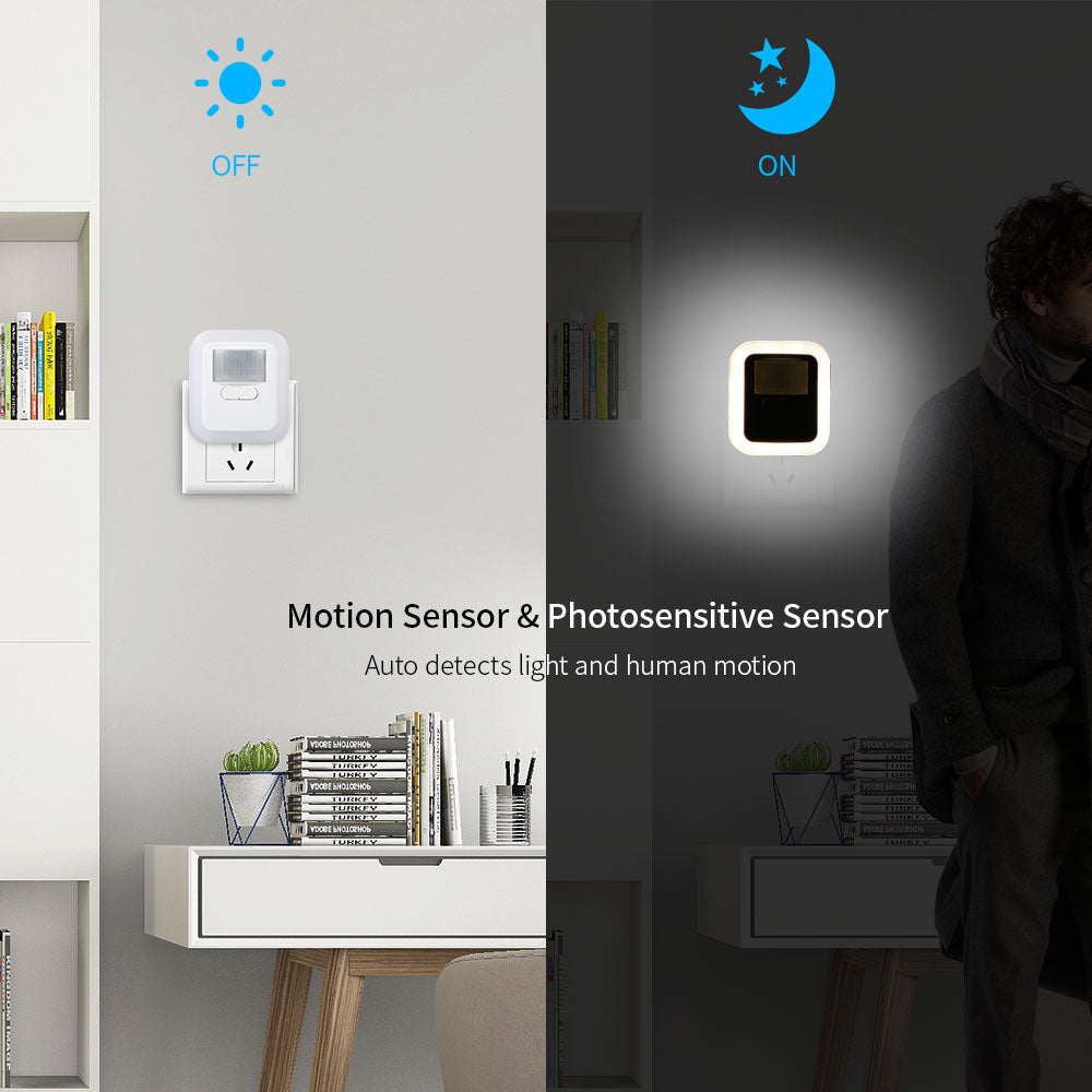 Smart LED Nattlys – Automatisk Bevegelsesdeteksjon för Hemmet