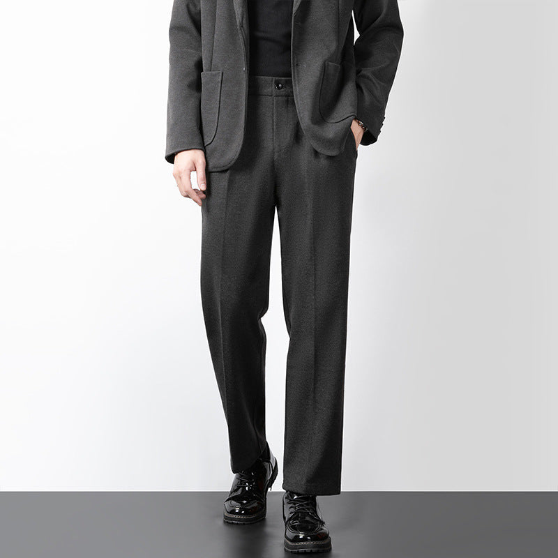 Herr Slim Fit Minimalistiska Byxor