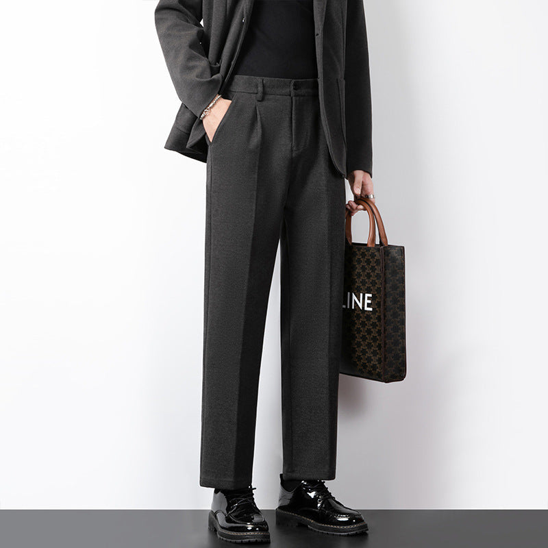 Herr Slim Fit Minimalistiska Byxor