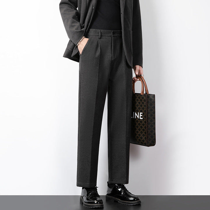 Herr Slim Fit Minimalistiska Byxor