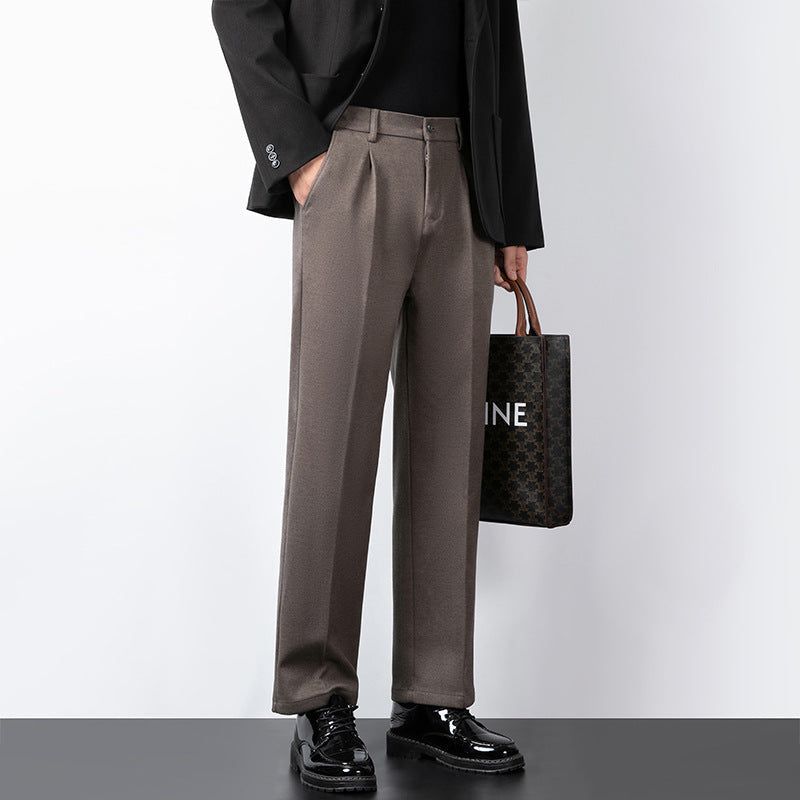 Herr Slim Fit Minimalistiska Byxor