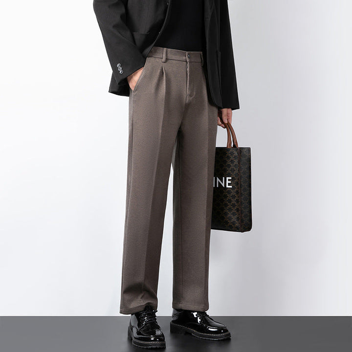 Herr Slim Fit Minimalistiska Byxor