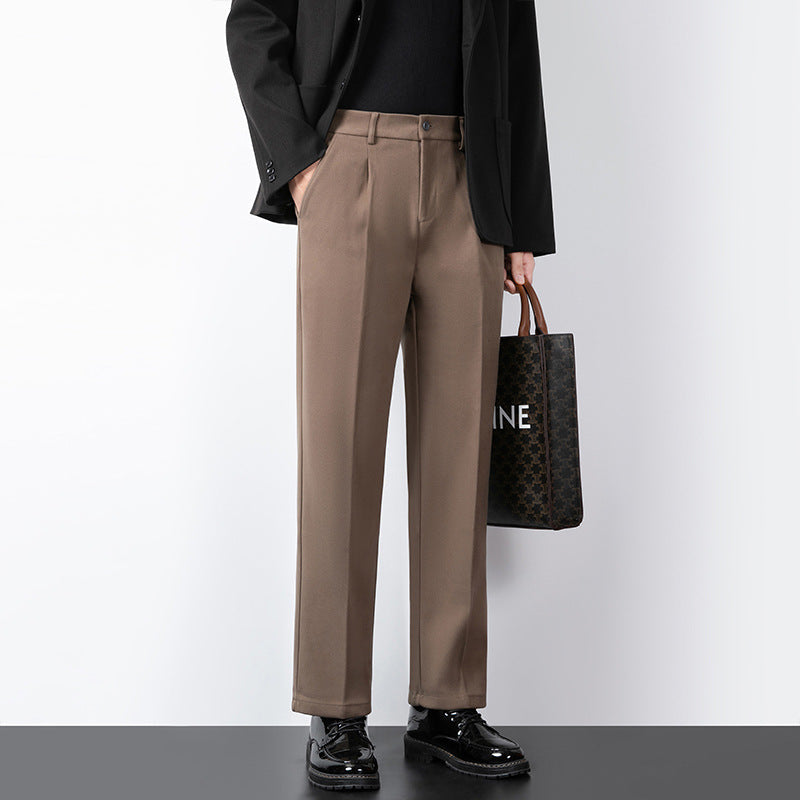 Herr Slim Fit Minimalistiska Byxor