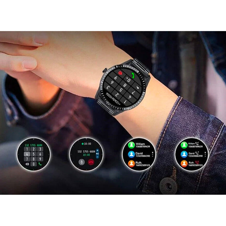 Smartklokke för Män med Bluetooth och Pulsmåler