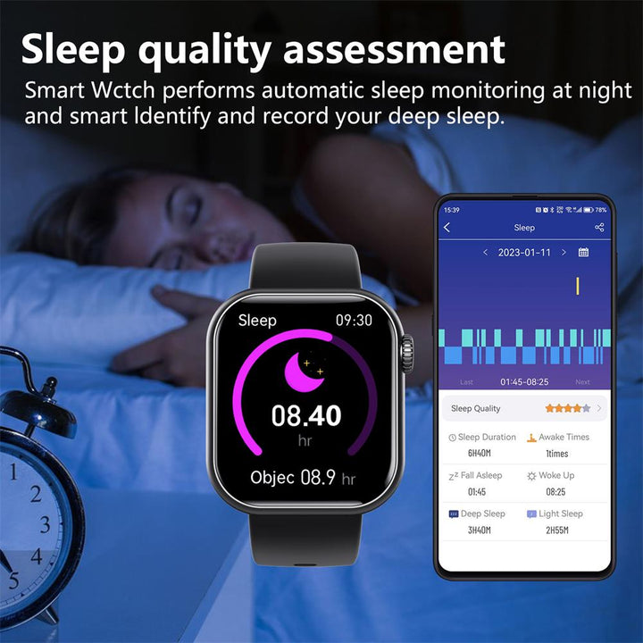 Unisex Smartklokke med Avancerad Helse- och Treningssporing