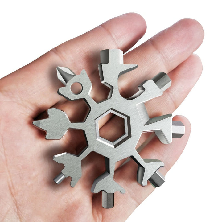 Unisex Snowflake Multiverktöy - Kompakt Nökkelverktöy